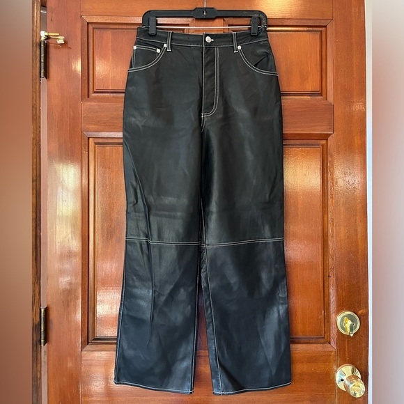 Free People We The Free The It Factor Vegan Leather Pants - Picture 5 of 15